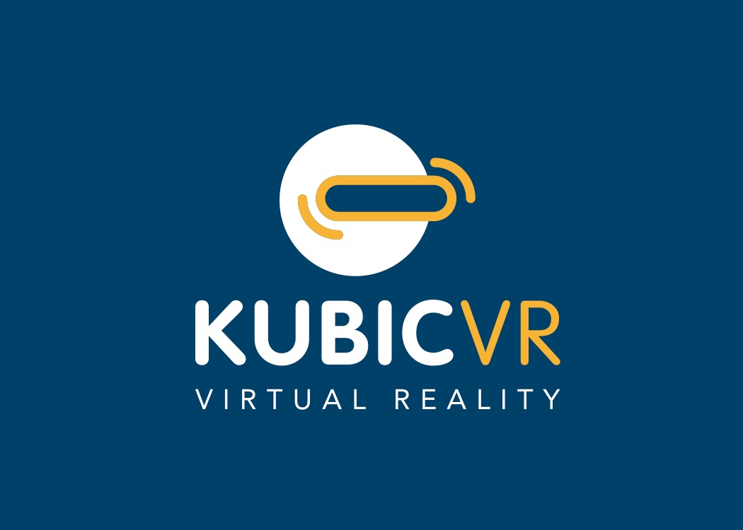 Diseño logo innovación con realidad virtual