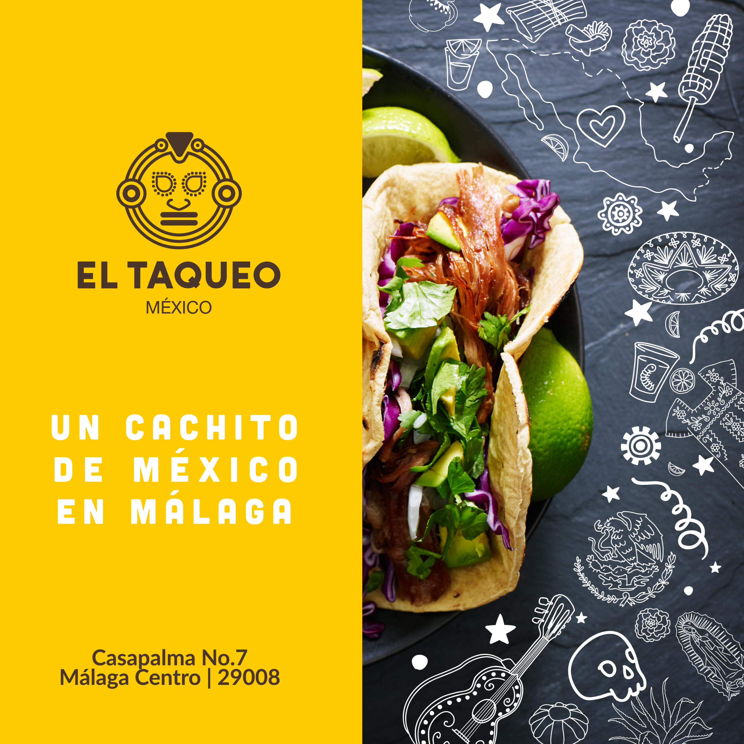 naming y logo tacos mexicanos campañas de facebook taquería