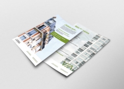 Diseño flyer y díptico Arquitectura Passivhaus