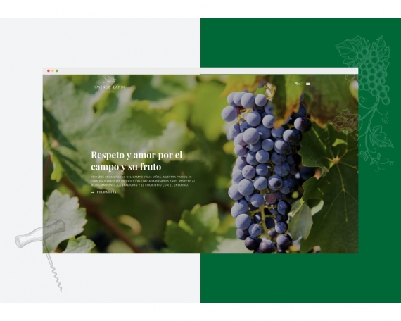 Diseño tienda online de vinos