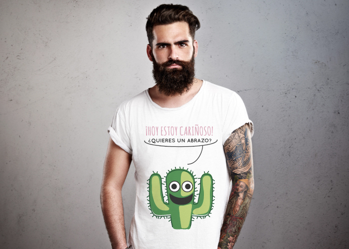 Diseño de camisetas con ilustraciones humorísticas