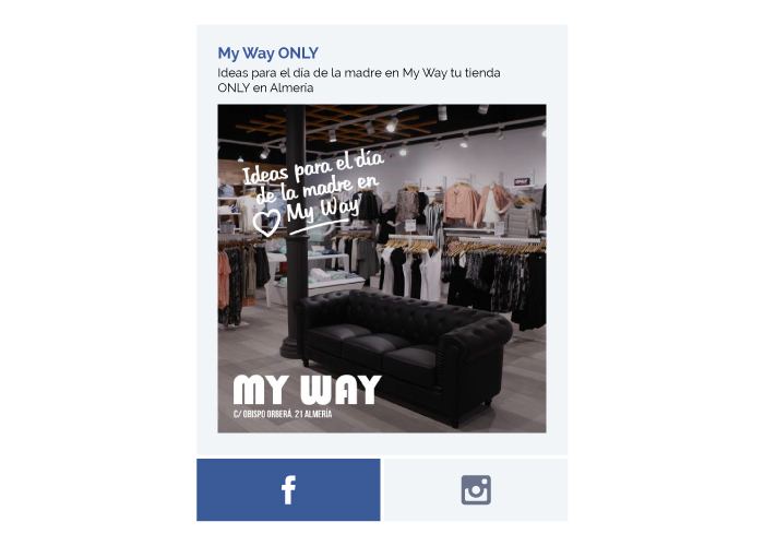 Campaña de facebook para tienda ONLY de moda en Almería