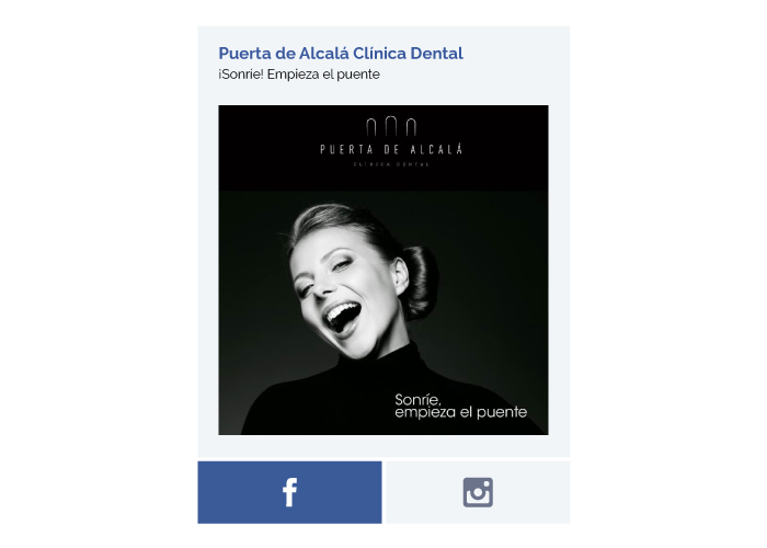 Gestión de redes sociales para clínica dental
