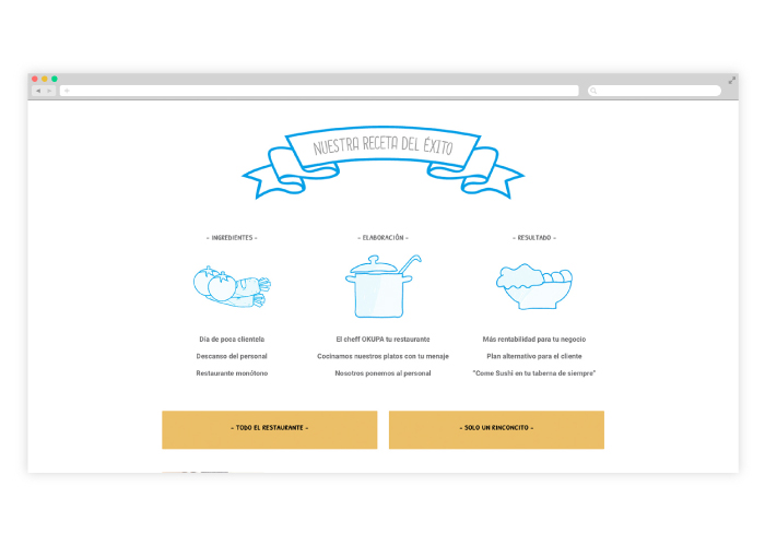 Diseño y desarrollo de web para cursos de cocina
