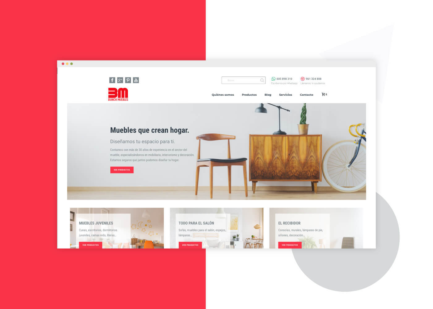 Diseño tienda online muebles