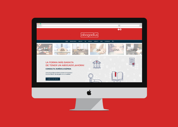 Diseño de página web para un despacho de abogados