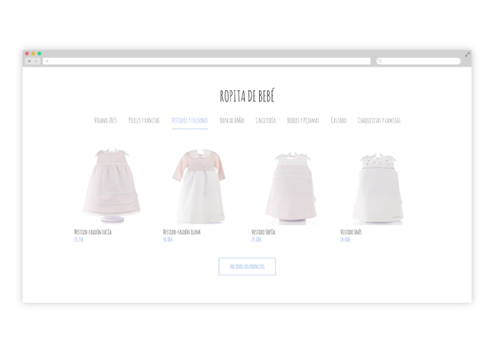 Diseño y desarrollo de tienda online en wordpress de ropa para niños y bebés
