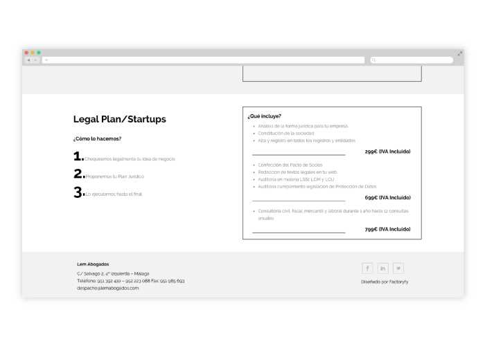 Diseño web despacho de abogados