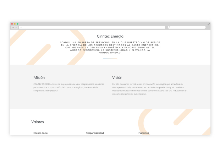 Diseño web consultoría en innovación tecnológica y energética