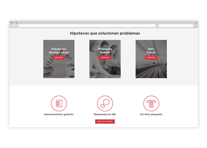 Diseño web financiera en Madrid