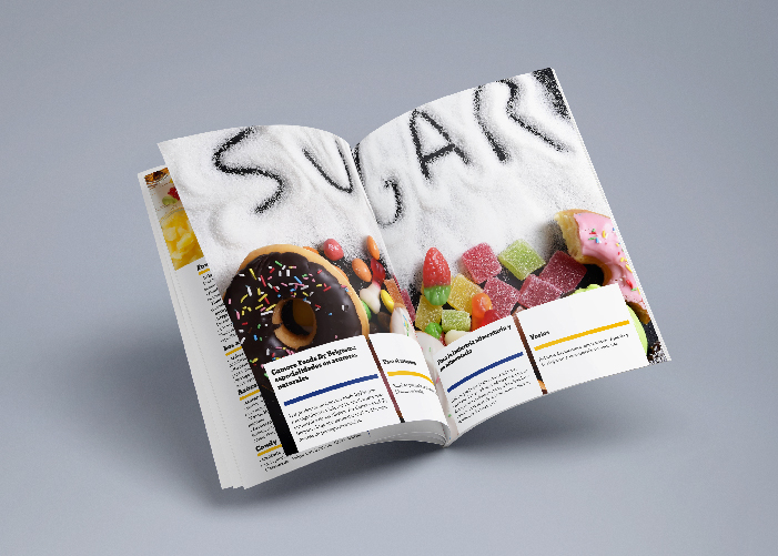 Diseño de catálogo para empresa dedicada a la elaboración de productos a base de azucares naturales