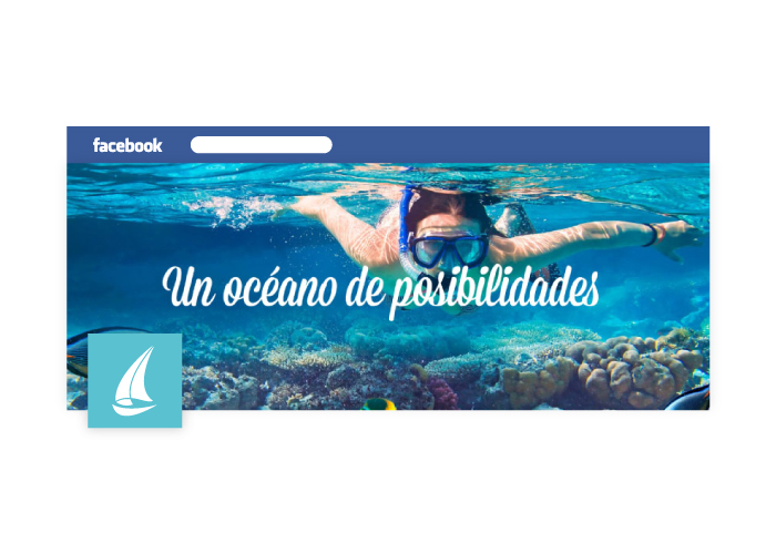 Diseño del perfil de facebook para agencia de viajes