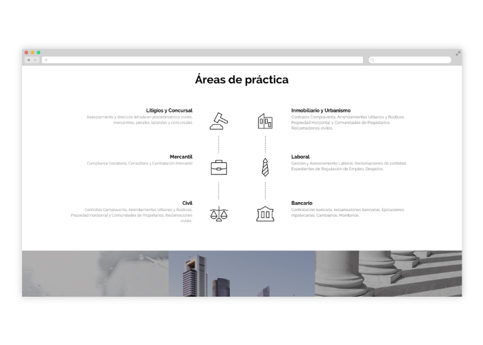Diseño web despacho de abogados