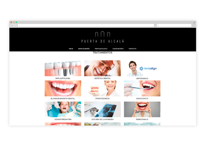 Diseño web clinica dental