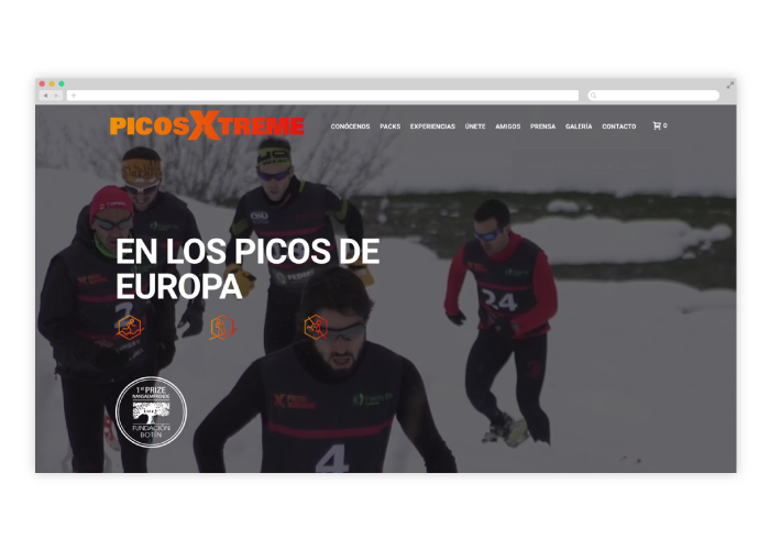 Diseño web y tienda deportes de aventura en los picos de europa