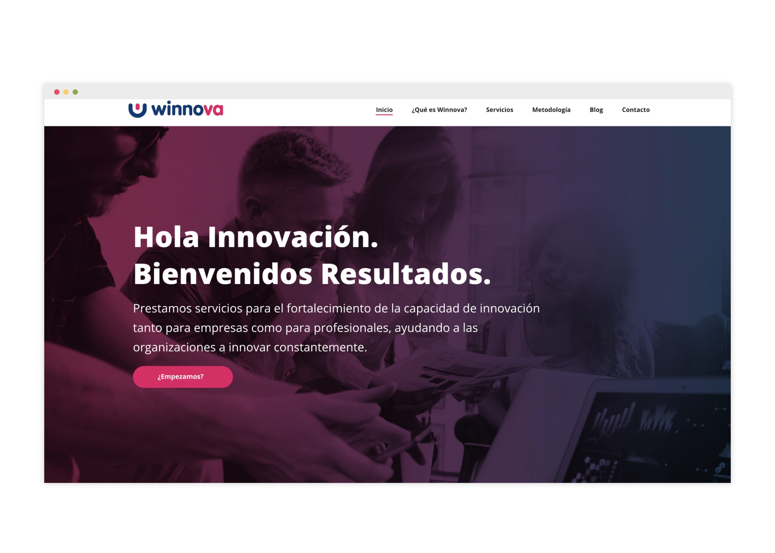Diseño de web para empresa de servicios de consultoría tecnológica