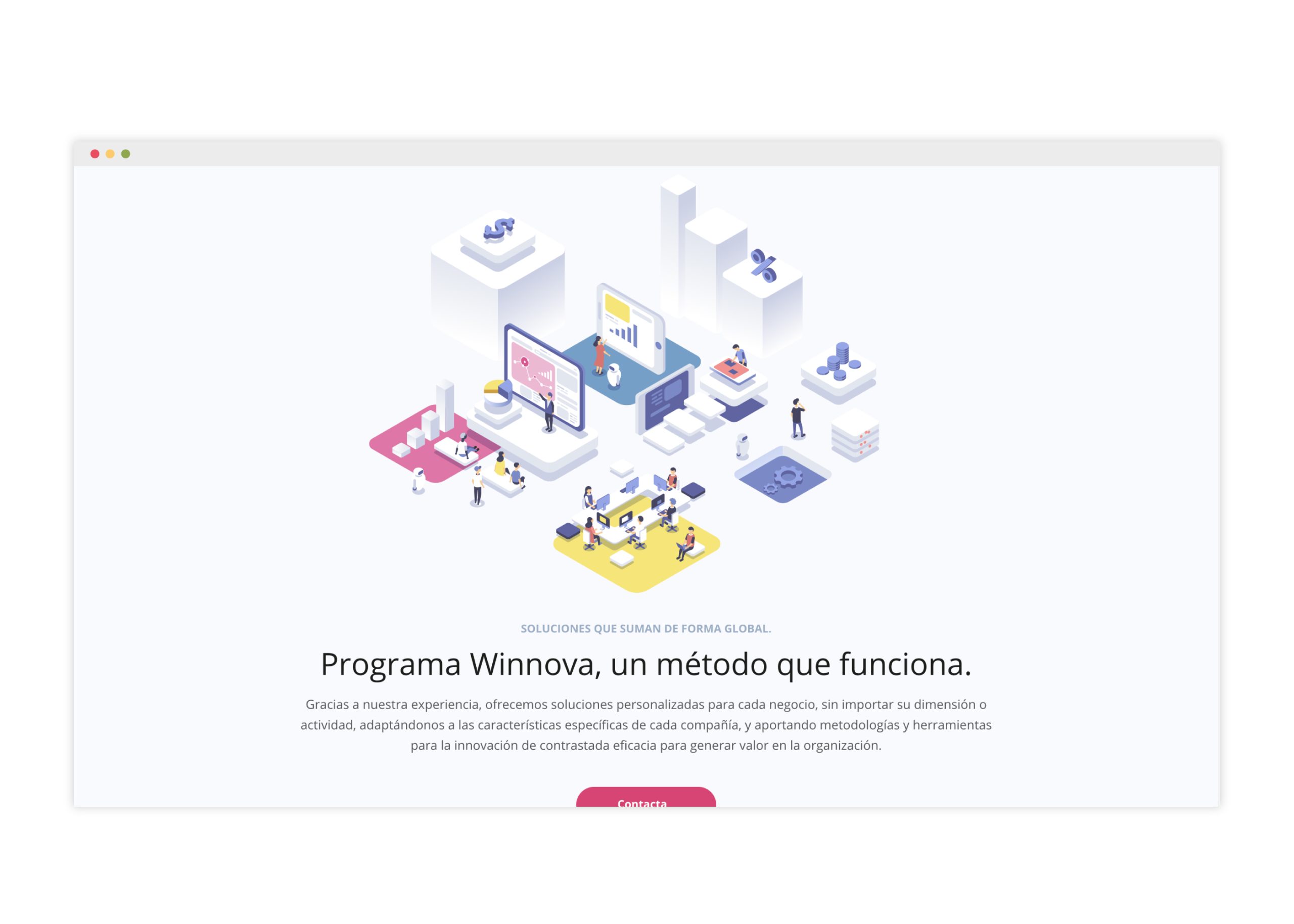 Diseño de web para empresa de servicios de consultoría tecnológica