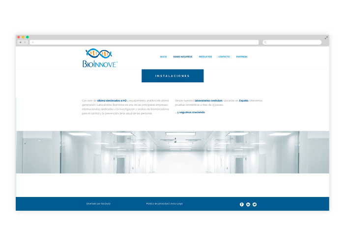 Diseño de web para un laboratorio biotecnológico que investiga la genética