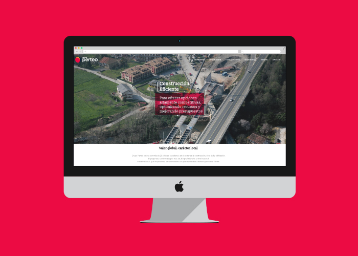 Diseño web responsive empresa construcción Madrid