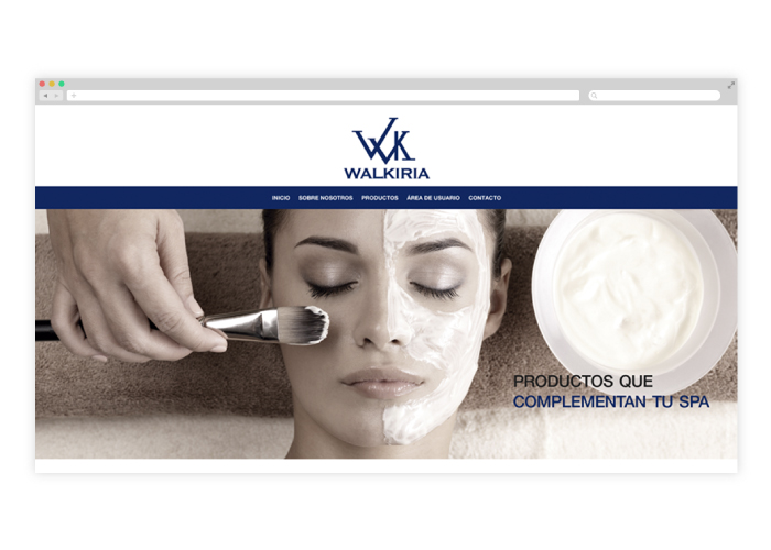 Diseño de landing web tienda de cosmética