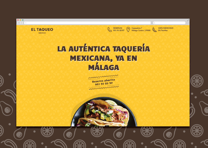 Diseño de página web para restaurante mexicano en Málaga