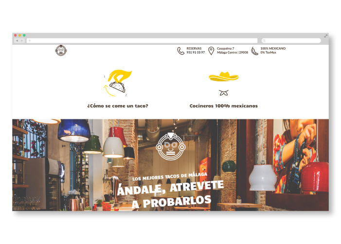 Diseño de página web para restaurante mexicano en Málaga