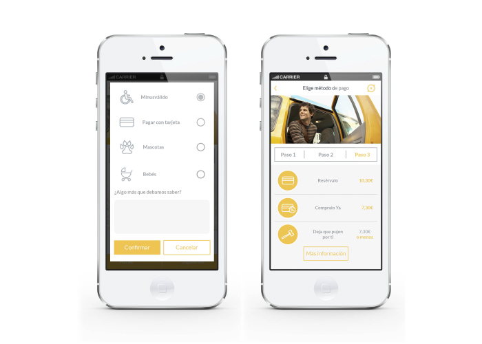 Diseño de App móvil para reserva de Taxis