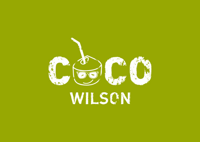 Diseño de logotipo para empresa de bebida de coco