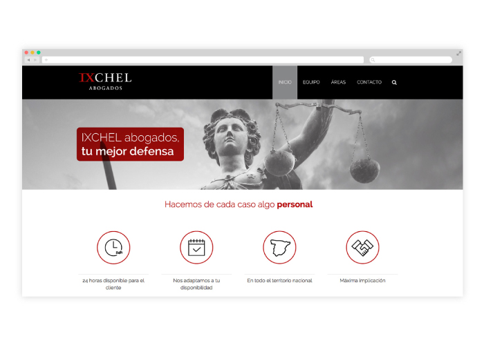 Diseño de una web de abogados en Madrid