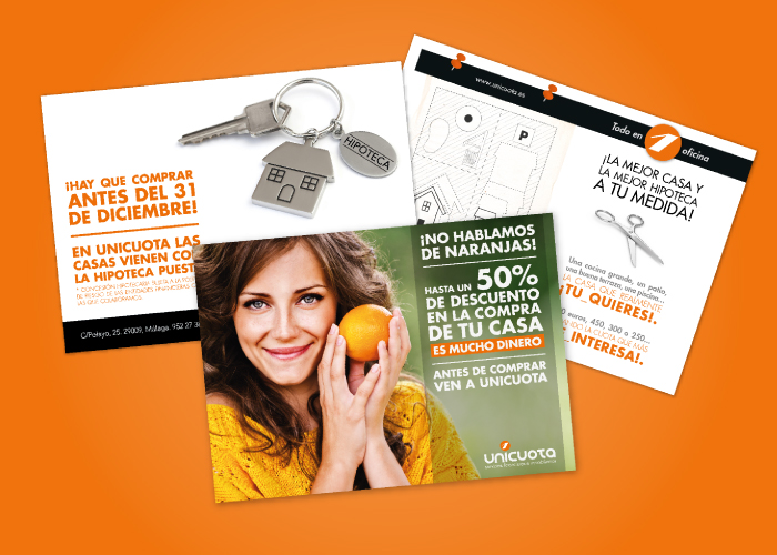 Diseño de flyers para empresa inmobiliaria de Málaga