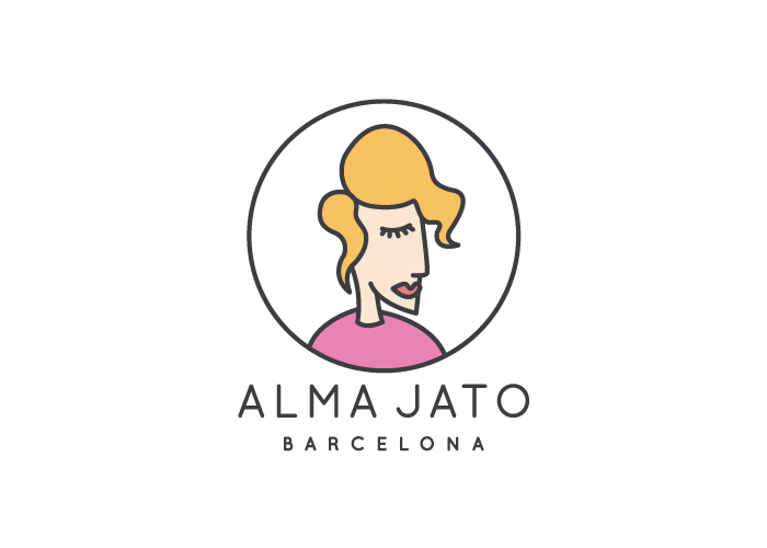 Diseño de logotipo para una tienda de ropa y complementos para mujer, situada en el barrio de Gracia, en Barcelona.