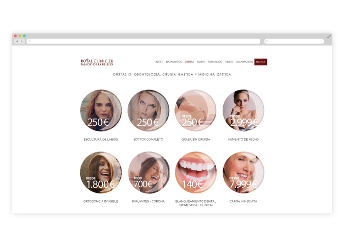 Diseño web responsive para clínica de cirugía plástica y odontología